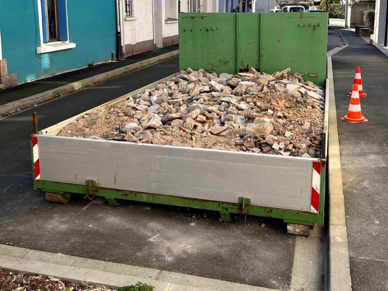 Benne de chantier : photo de benne